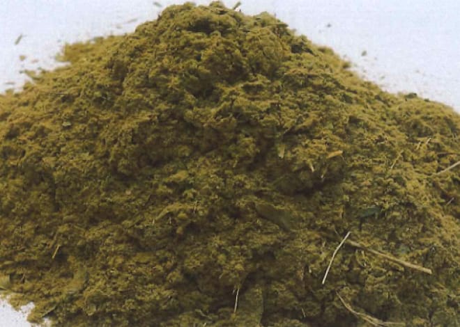 選別作業後のヘナ